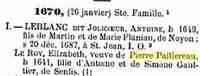 Antoine LEBLANC dit JOLICOEUR - Title Dictionnaire généalogique des familles canadiennes depuis la fondation de la colonie Dictionnaire généalogique des familles canadiennes depuis