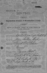 John Benjamin LEBLANC - Birth