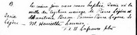 Isaie LEGER (LEGERE) - Baptism