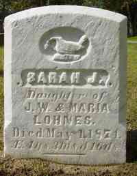 Sarah J LOHNES - Grave