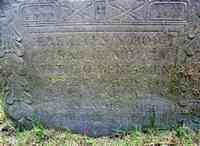 Sarah LONGHORNE - Grave  Inscription:  MEMENTO MORI FUGIT HORA  HERE LYES ye BODY OF SARAH MUZZY WIFE TO BENJAMEN MUZZY AGED 50 YEARS 9 Mo & 12 DAYES WHO DI
