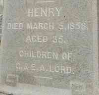 Henry LORD - Grave