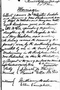 Henritta-Eva MCGEE - 1893 marriage