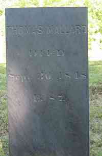 Thomas MALLARD - Grave