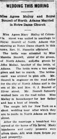 Royal Oliver BOURELL - 1910 marriage
