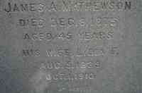 James A. MATHEWSON - Grave