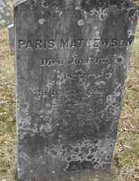 Paris MATHEWSON - Grave