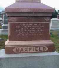 John H MAXFIELD - Grave