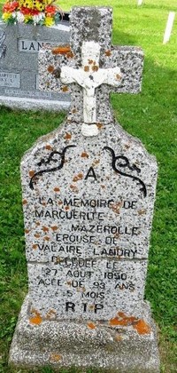 Marguerite MAZEROLLE - Grave