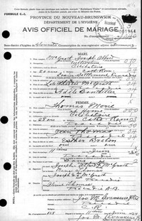Marie THOMAS - 1924 marriage