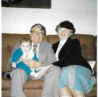 Robert MCLAREN - Bob and Jeanne with baby, 1987  Thanks to Jeanne Tremblay McLaren
