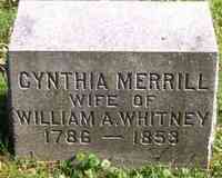 Cynthia MERRILL - Grave