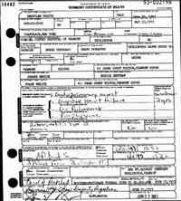 Hercules MESICK - Vermont State Archives and Records Administration; Montpelier, Vermont; Vermont Death Records, 1909-2008