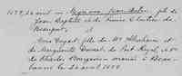 Jean-Aubin MIGNAULT (MIGNEAULT) dit CHÂTILLON - 1679 marriage