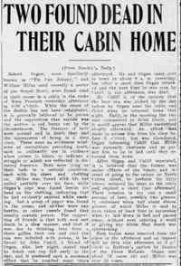 William MILLER - Obituary  Arizona Journal - Miner Prescott, Arizona Sunday, August 20, 1911