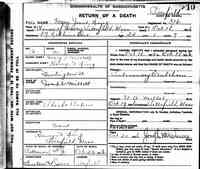 Mary Josephine (Jane) MILLET - Death