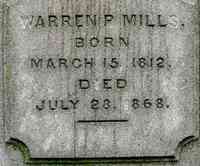 Warren P. MILLS - Grave