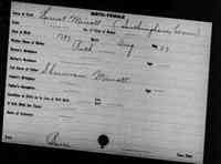 Harriet MINOTT - Birth Vermont, Vital Records, 1760-1954