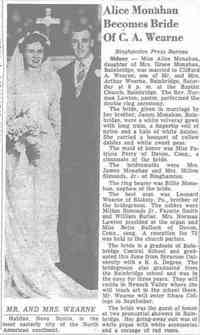Alice Irene MONAHAN - Binghamton Press Binghamton, New York June 24, 1947