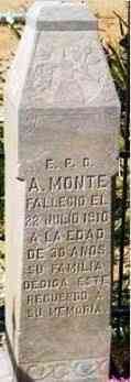 Augustin MONTE - Grave