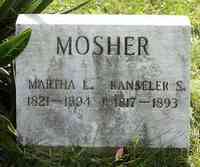Rensselaer Seneca MOSHER - Grave