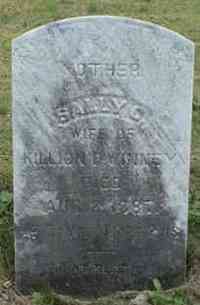 Sally Cloy MOSHER - Grave
