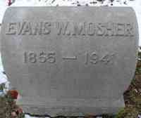 Evans Wheeler MOSHER - Grave