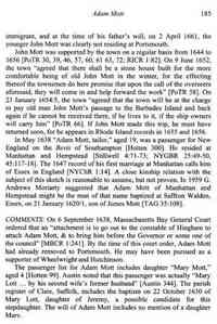 Adam MOTT - Great Migration 1634-1635, M-P. (Online database. AmericanAncestors.org. New England Historic Genealogical Society, 2010.) Originally published as: Th