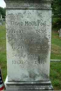 Sarah MOULTON - Grave