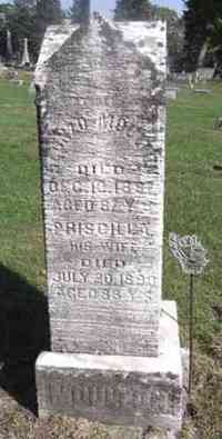 Priscilla PRESCOTT - Grave