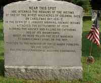 Abigail MOULTON - NEAR THIS SPOT ARE INTERRED THE REMAINS OF THE VICTIMS OF ONE OF THE WORST MASSACRES OF COLONIAL DAYS. ON CANDLEMAS DAY, 1691-2, IN THE DAWN OF A