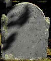 Jeremiah MOULTON - Grave Inscription: Here lyes Buried the Body of the Honrble JEREMIAH MOULTON who departed this life July the 20th 1765 Aged 77 years.
