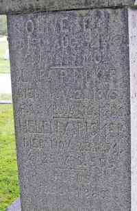 Rufus MOULTON - Grave Inscription: RUFUS MOULTON 1859 - 1889