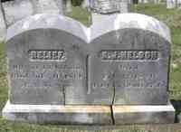 Relief CORSON - Grave  Inscription:  RELIEF, Wife of A. J. Nelson. Died July 10, 1866. AE. 35 ys. 8 ms.  Gone but not forgotten.