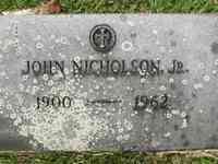 John NICHOLSON - Grave - Pittsfield Cemetery, Pittsfield, Massachusetts 161 Terrace Grove