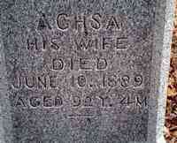 Achsa NOBLE - Grave