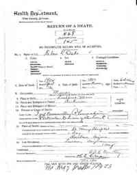 Eben Leroy OAKS - Death 