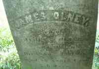 James OLNEY - Grave