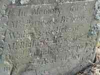 Patience PECK - Grave  Inscription: In Memory of Mrs. Patience Bowen. Widow & Relict of Mr. Richard Bowen. Dec.d August, ye 21,1746 in ye 77th year of her Age.