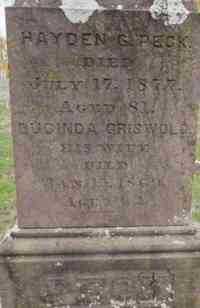 Hayden G. PECK - Grave