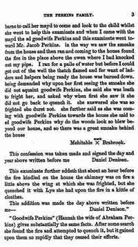 Jacob PERKINS - Jacob Perkins House Fire 1668