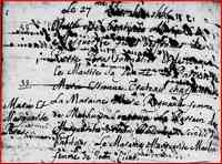 Marie-Marguerite PERRAS dite LAFONTAINE - 1665 Baptism - Notre-Dame-de-Montreal, QC, Canada