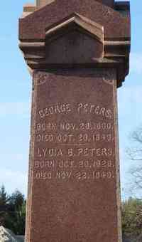 Lydia B. PETERS - Grave