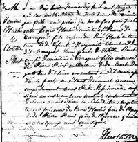 Jean Léon HACHÉ dit GALLANT - 1813 marriage