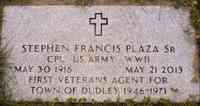 Stephen Francis PLAZA - Grave
