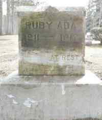 Ruby Ada POPPLE - Grave