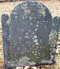 Jonas PRESCOTT - Grave Inscription: Here lies buried the body of Cap Jonas Prescott who departed this life September 12th AnnoDomini 1750 Age 71 years 10 mo 17 Ds