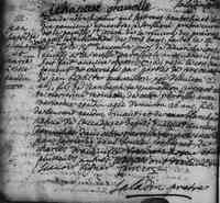 Marie Anne GAUDIN - 1736 Marriage Saint Joseph de la Riviere des Prairies, Montreal, Quebec