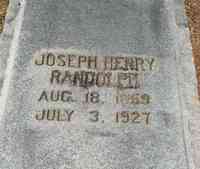 Joseph Henry RANDOLPH - Grave