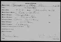 Ida Mae RANSOM - Birth Vermont, Vital Records, 1760-1954
